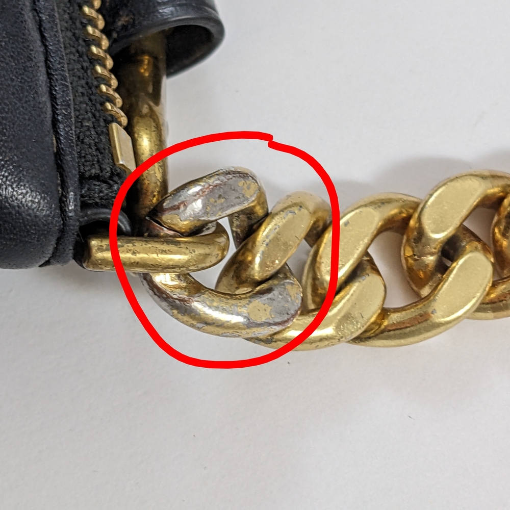 Rebecca Minkoff Black Quilted Leather Edie Crossbody with Gold Chain - Picture 11 of 16